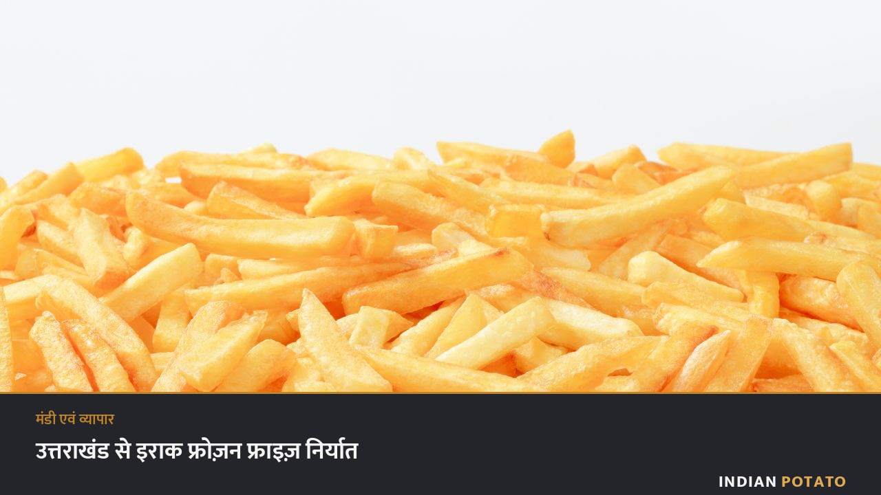 उत्तराखंड से इराक भेजी गई फ्रोज़न फ्रेंच फ्राइज़ की खेप — APEDA द्वारा सुगम