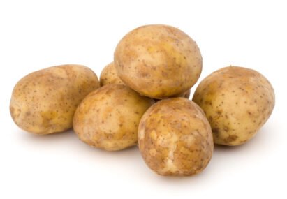 new potato tuber isolated on white background cutout