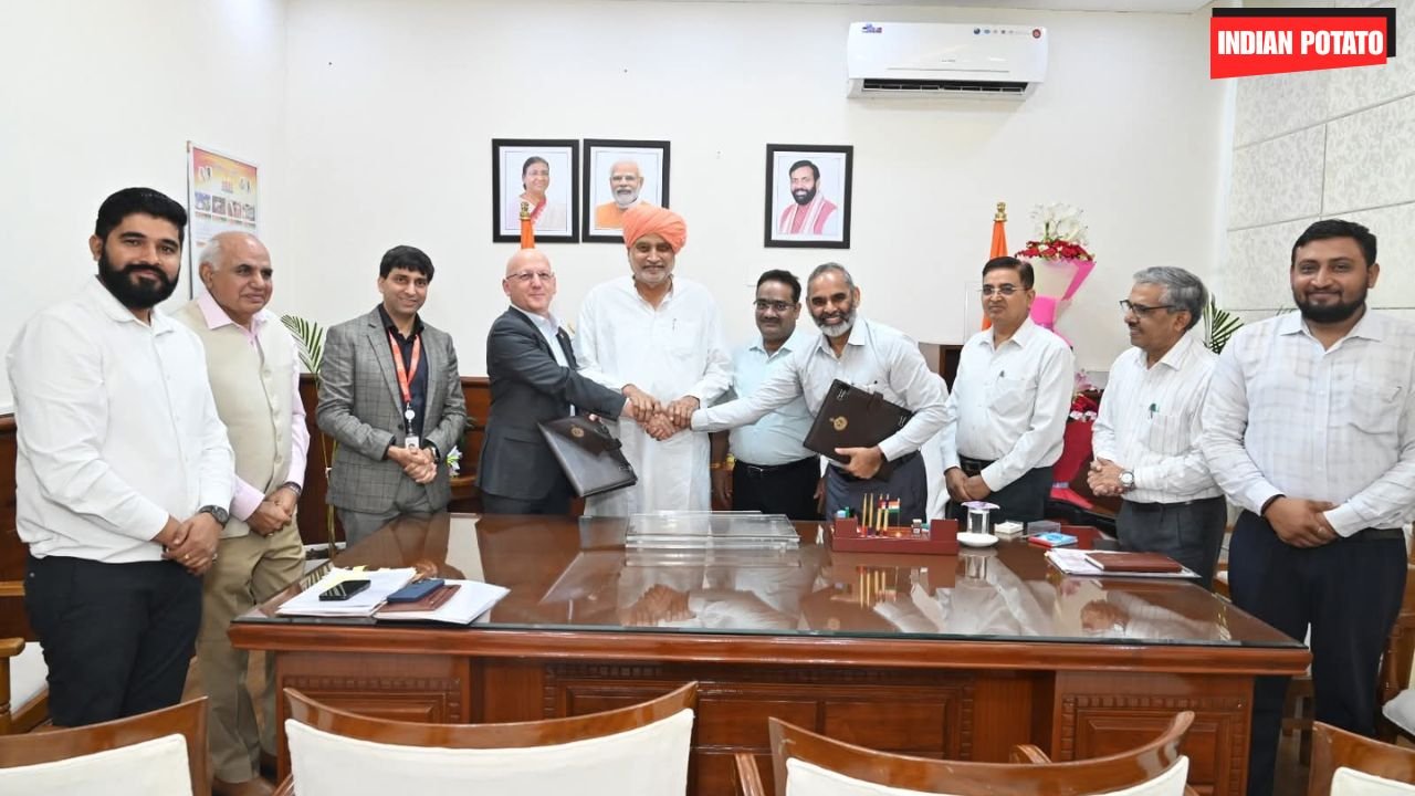 Simon Heck representing International Potato Centre Partners With Haryana Government