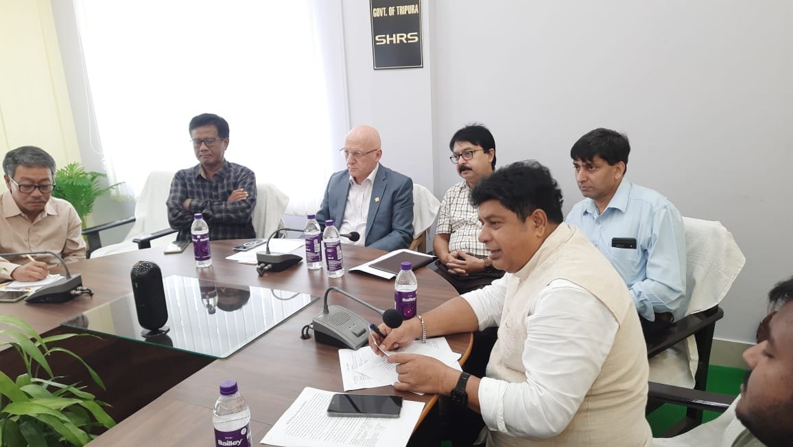 Simon Heck, Director General of Internation Potato Centre visit of Tripura in India