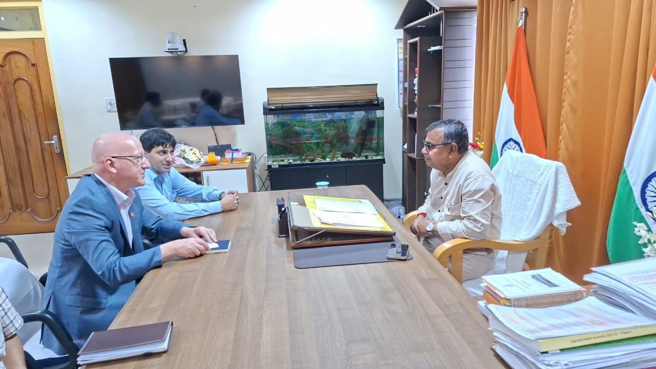 Simon Heck, Director General of Internation Potato Centre visit of Tripura in India
