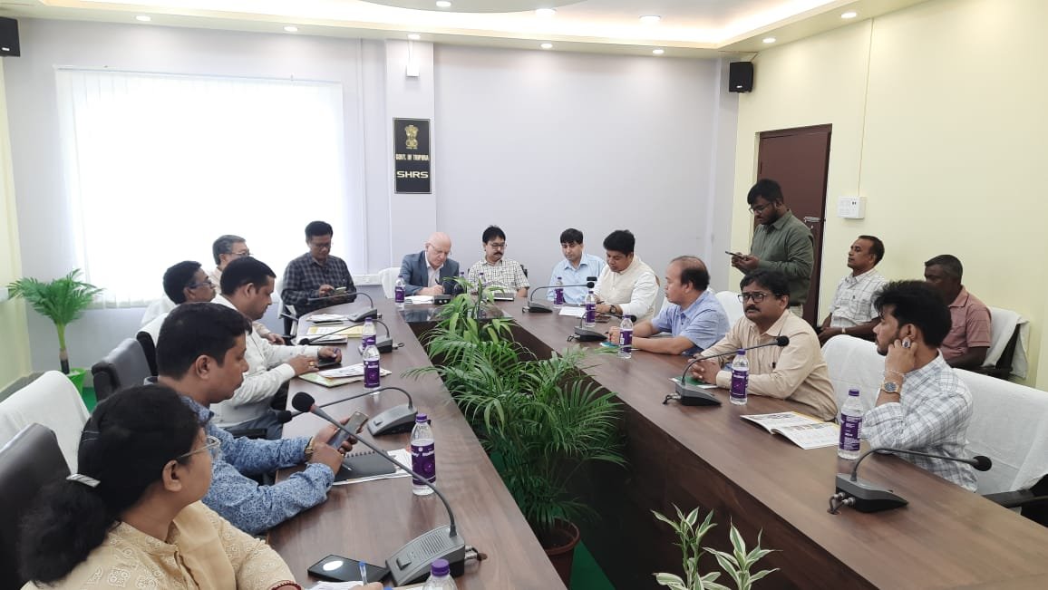 Simon Heck, Director General of Internation Potato Centre visit of Tripura in India